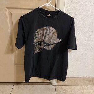Metal Mulisha Black Graphic Skull Helmet T-Shirt